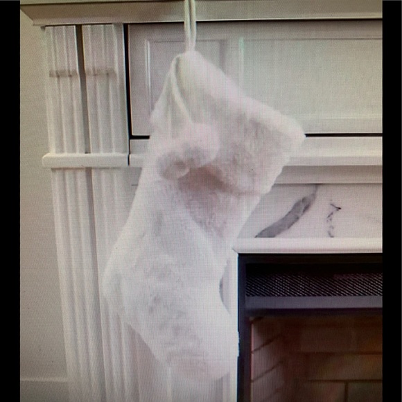 Kirklands Other - KIRKLANDS CHRISTMAS STOCKINGS SET OF 2 WHITE NWT!